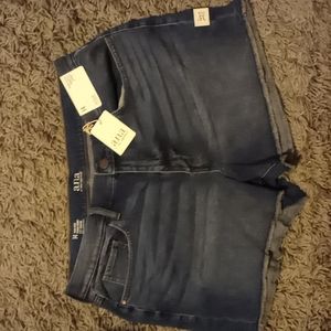 a.n.a. high rise shortie shorts, size 14